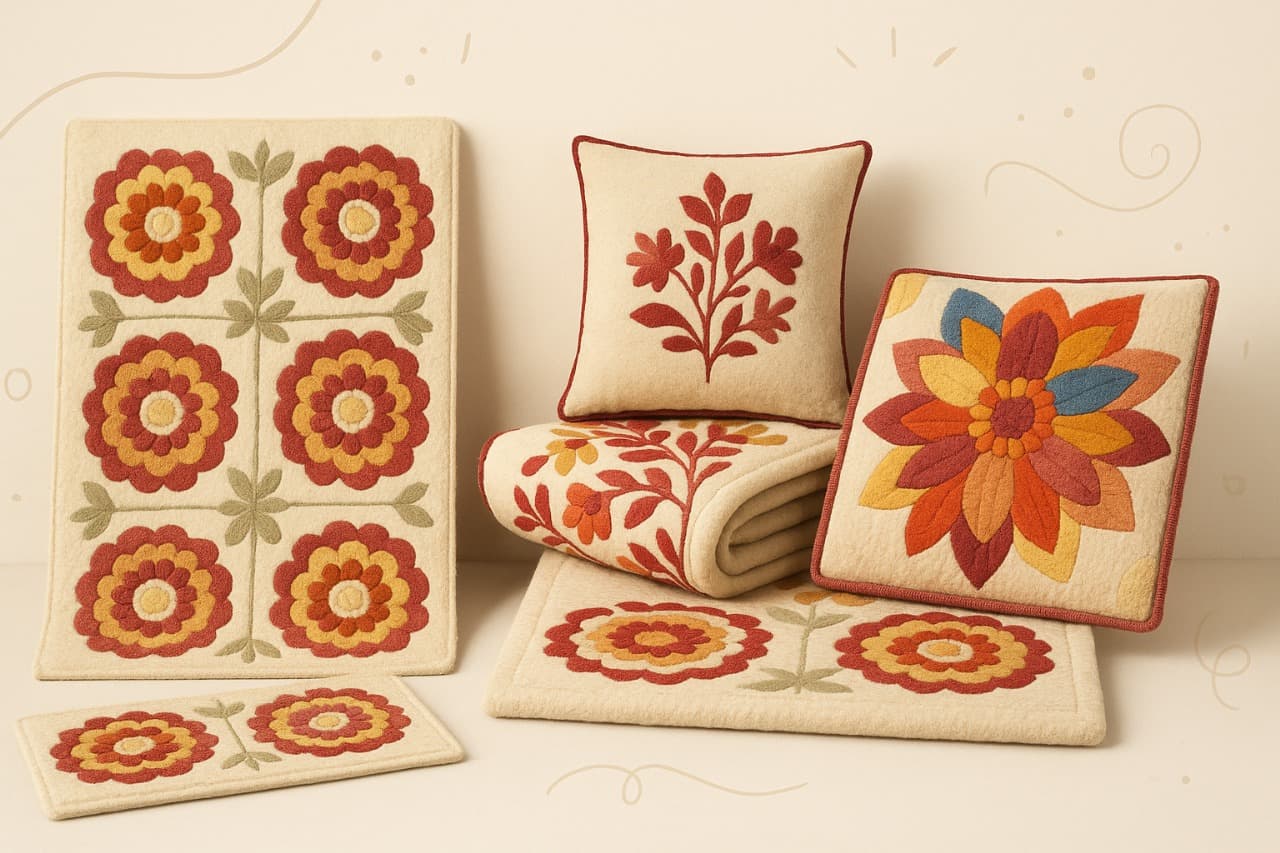 Handcrafted felt products from Felt Infinity